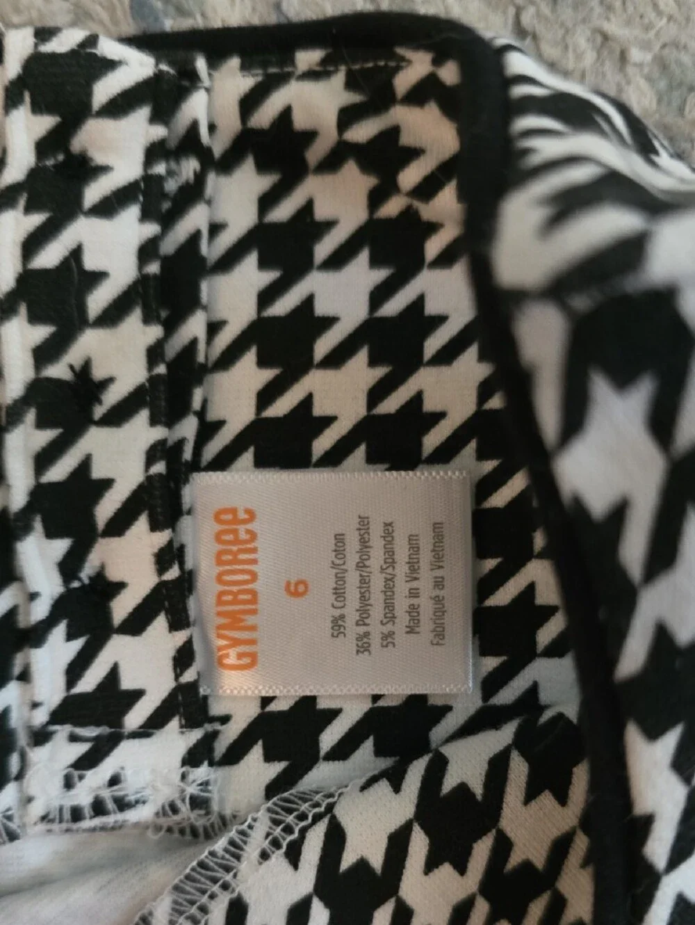 Gymboree sleeveless houndstooth